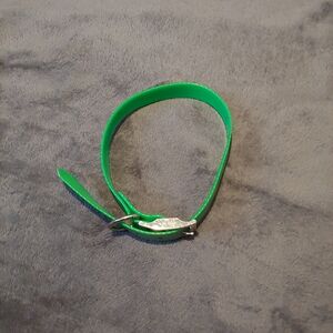 Reflective Dog Collar * 25" Long * Green & Gray * Pet Collar * Neon Collar